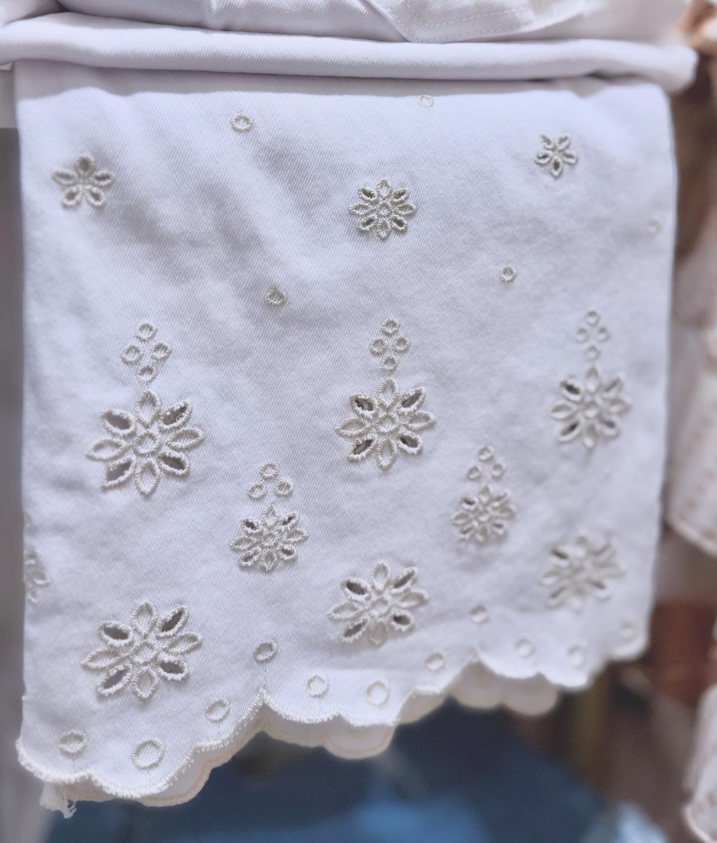 Pantalón tobillero bordado