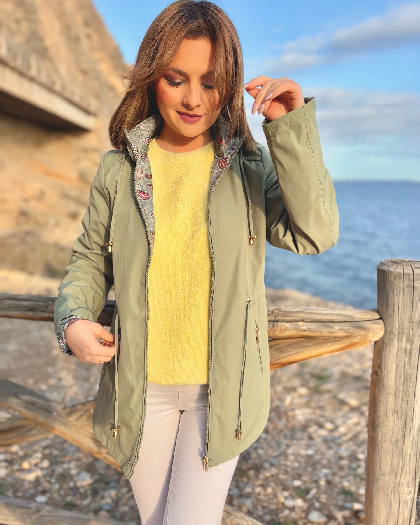 Cortavientos reversible impermeable