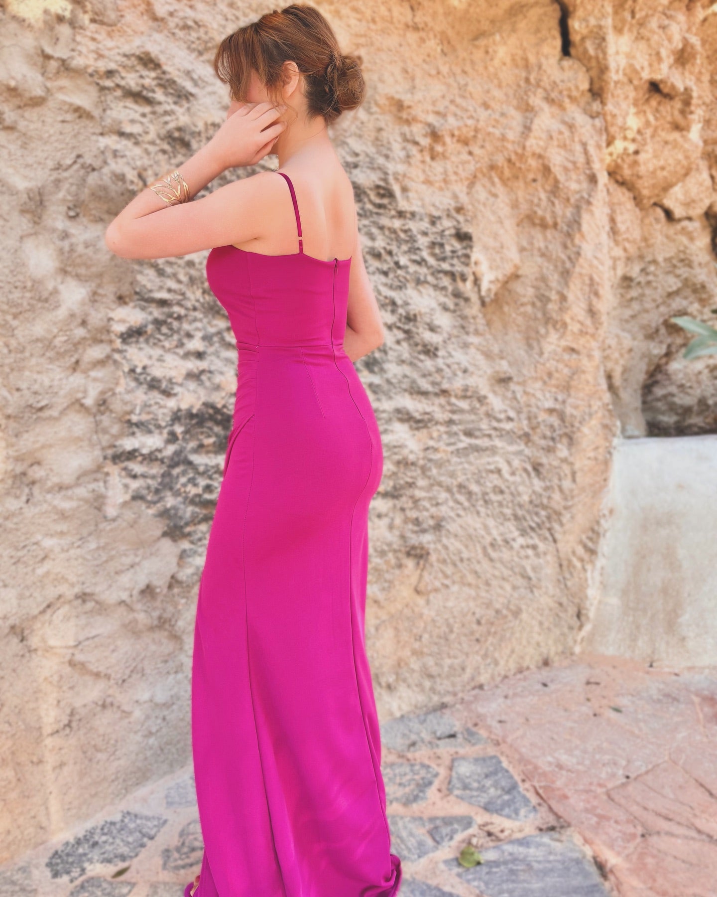 Vestido largo ajustado