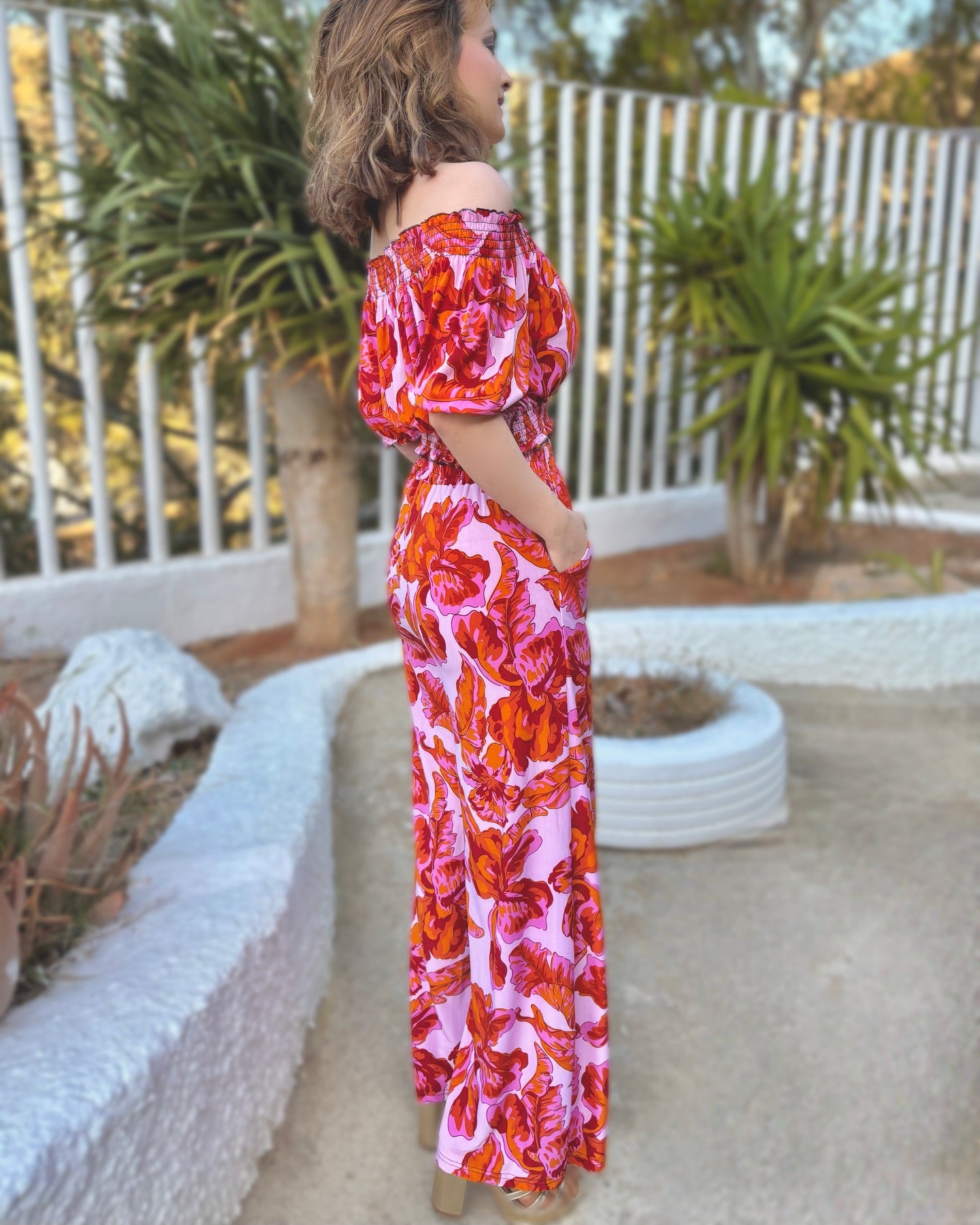 Pantalón fluido estampado