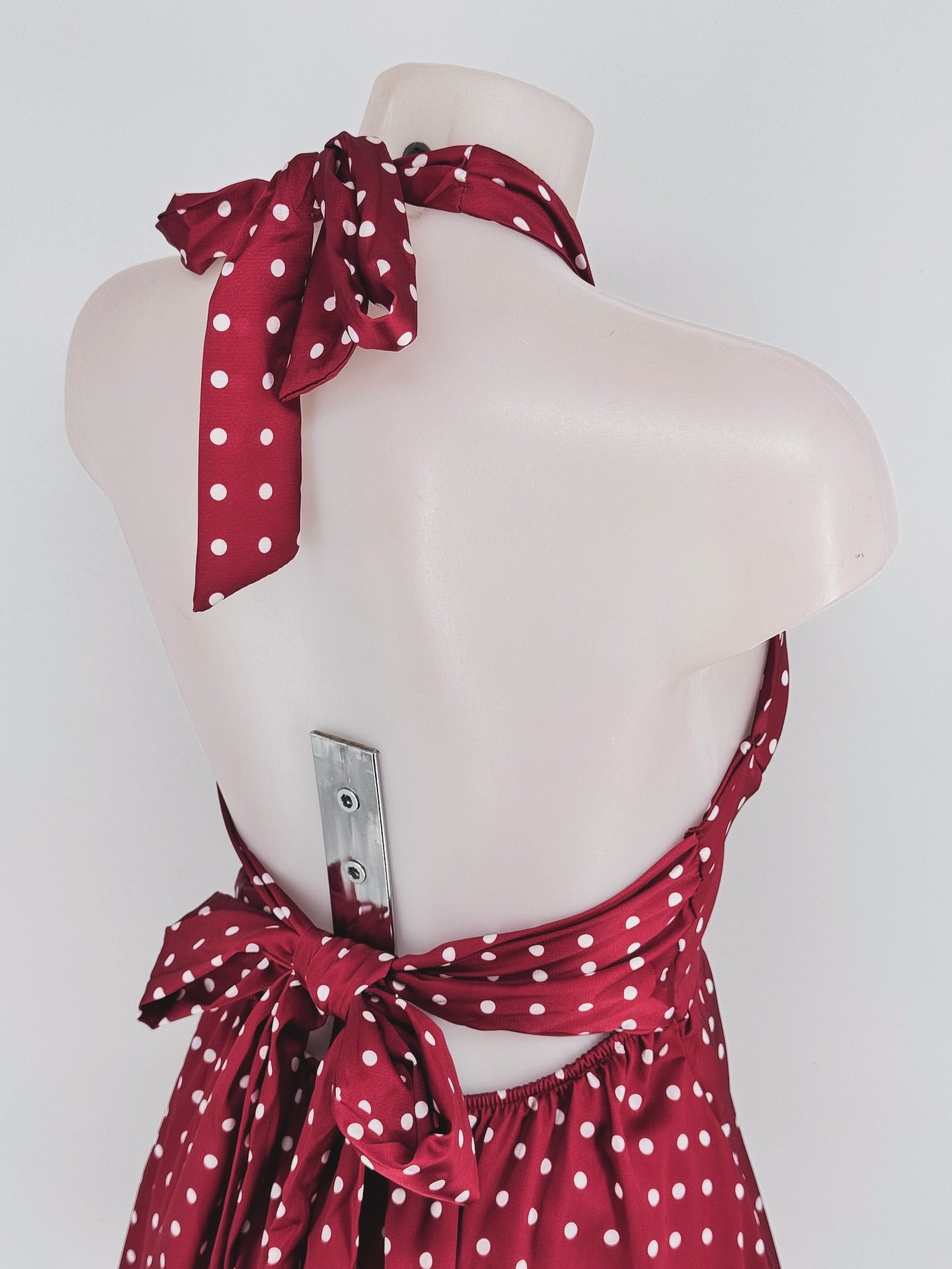 Vestido corto de lunares