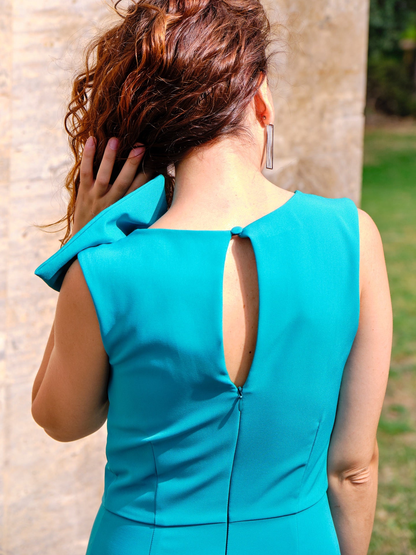 Vestido midi evento de la firma Reina por Un Dia