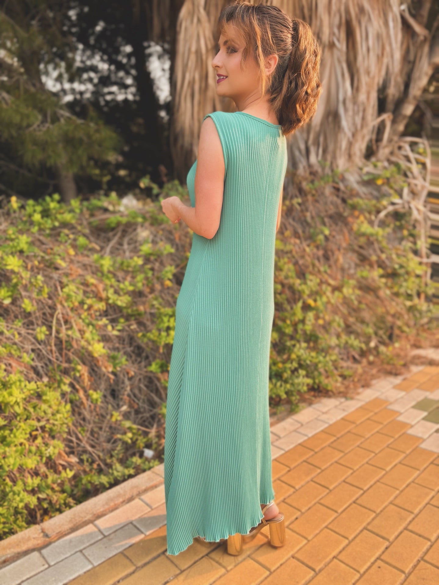 Vestido largo fluido