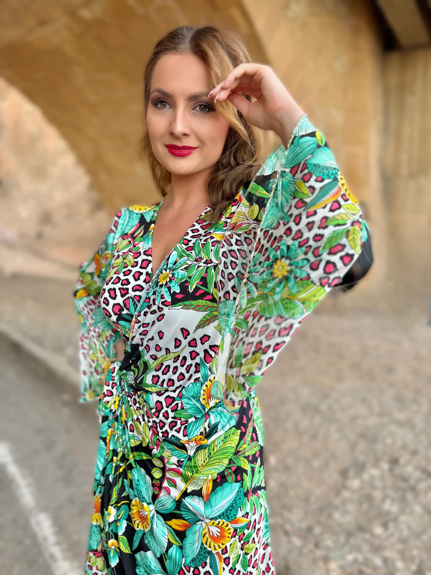 Vestido corto drapeado