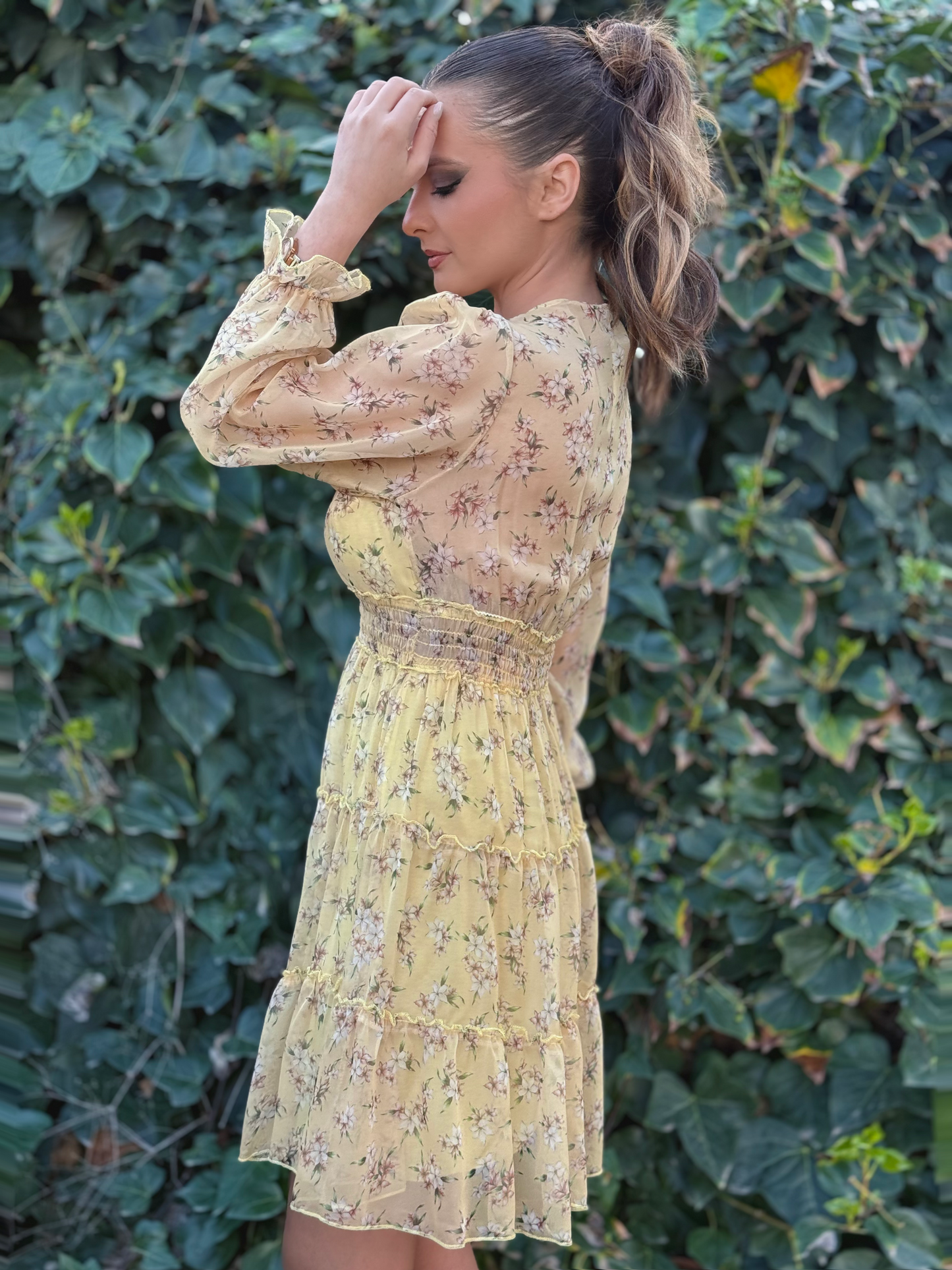 Vestido corto estampado