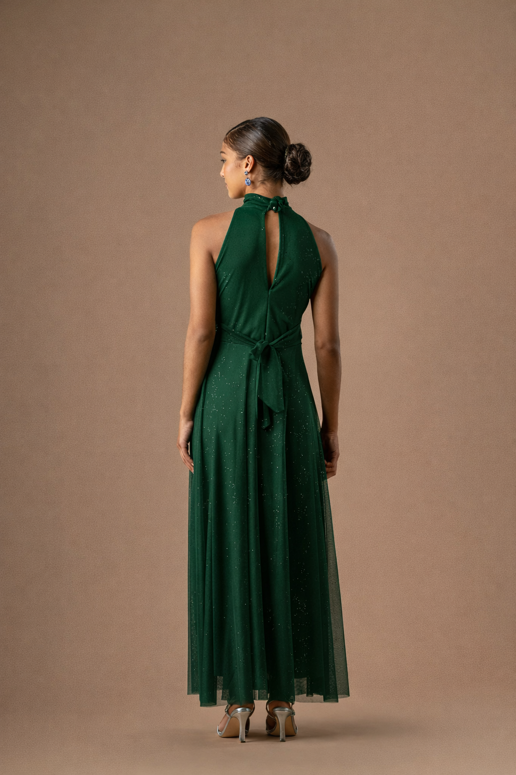 Vestido largo halter