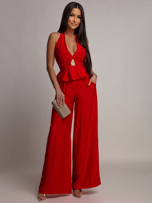 Conjunto de top y pantalón