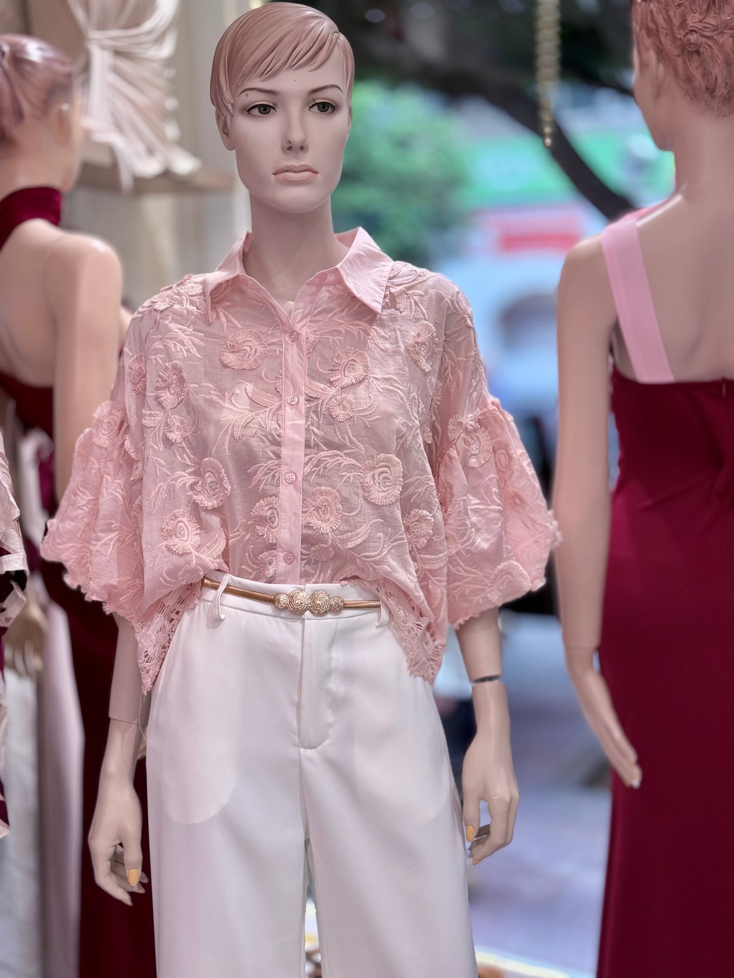 Blusa relieve evento