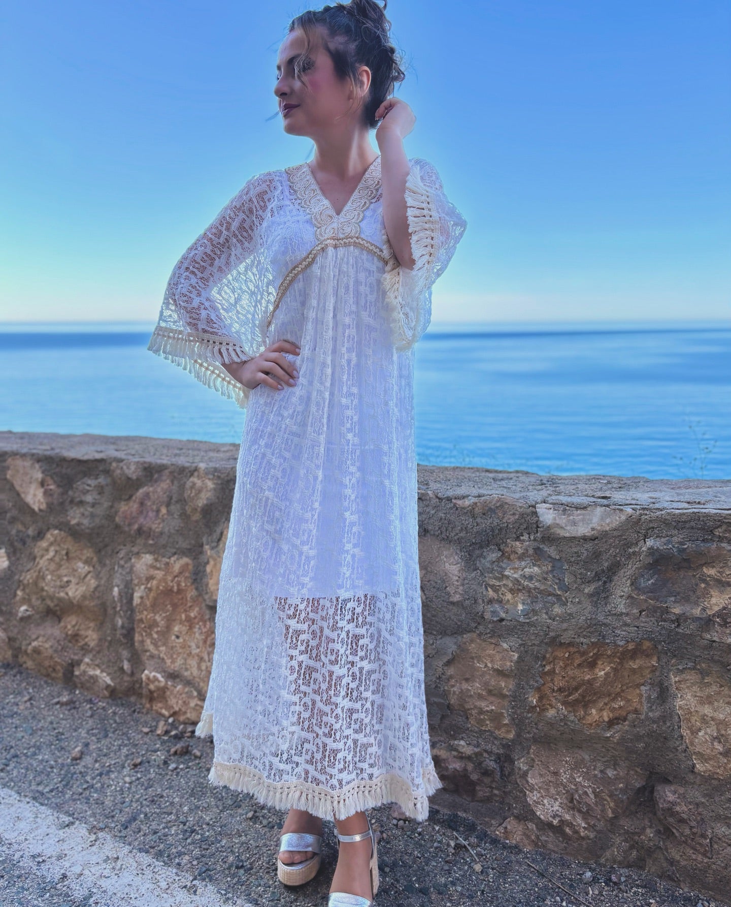 Vestido largo ibicenco