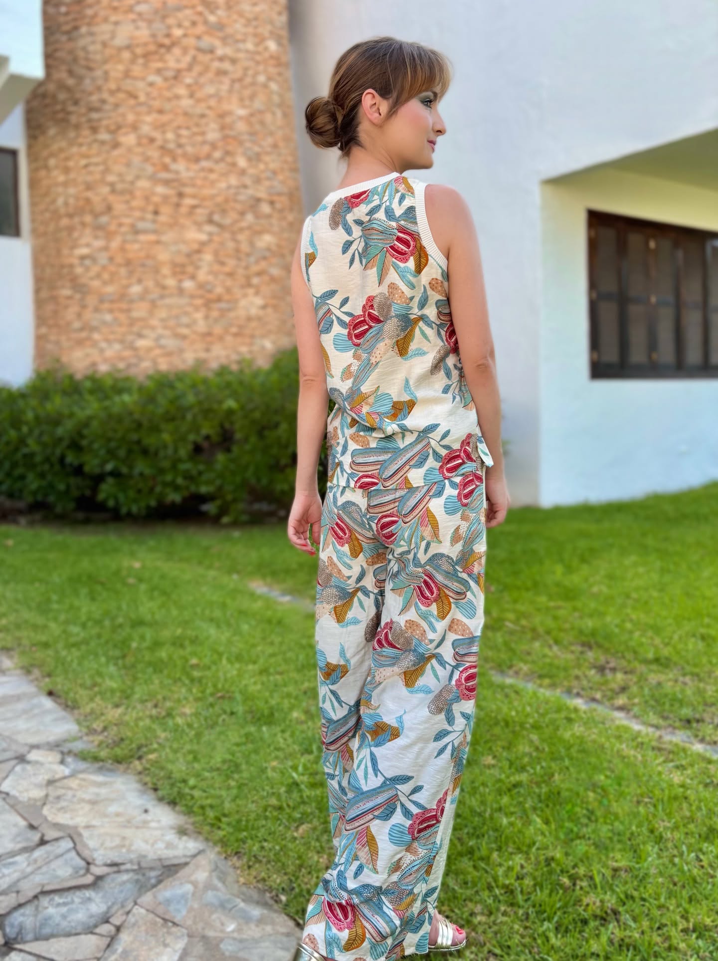 Conjunto fluido estampado