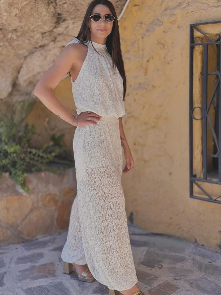 Conjunto dos piezas calado