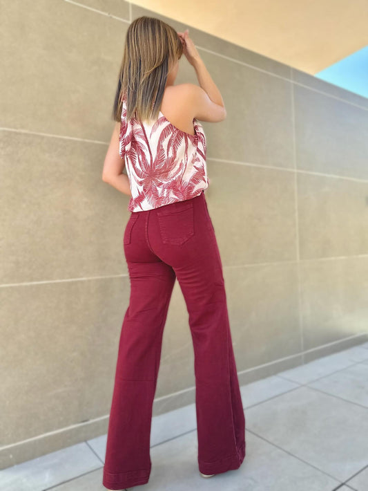 Pantalón culotte largo