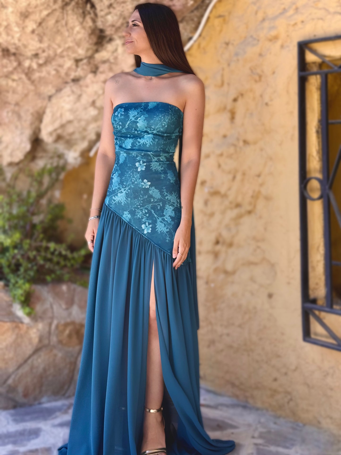 Vestido largo graduación boda comunión