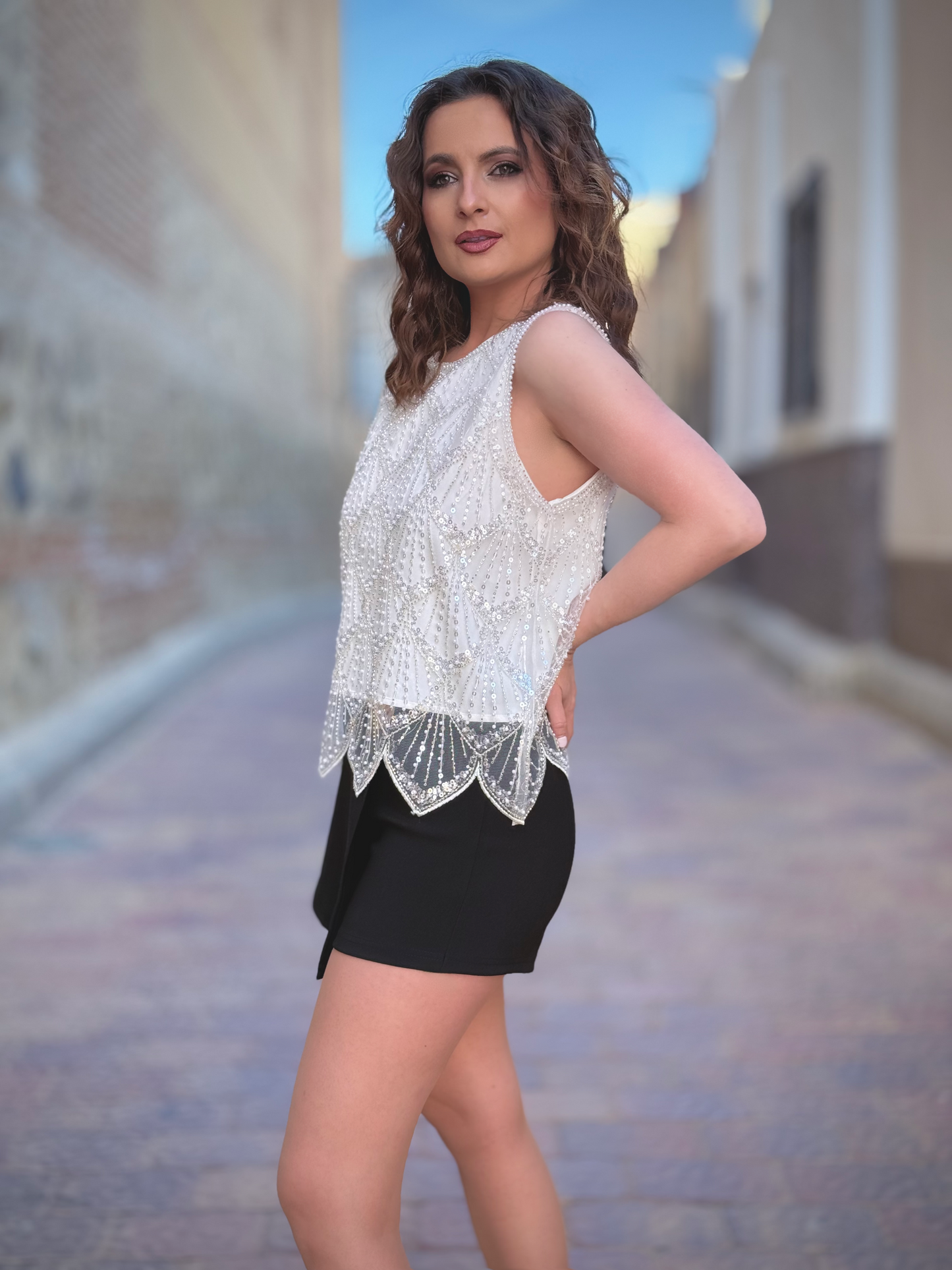 Blusa lentejuelas