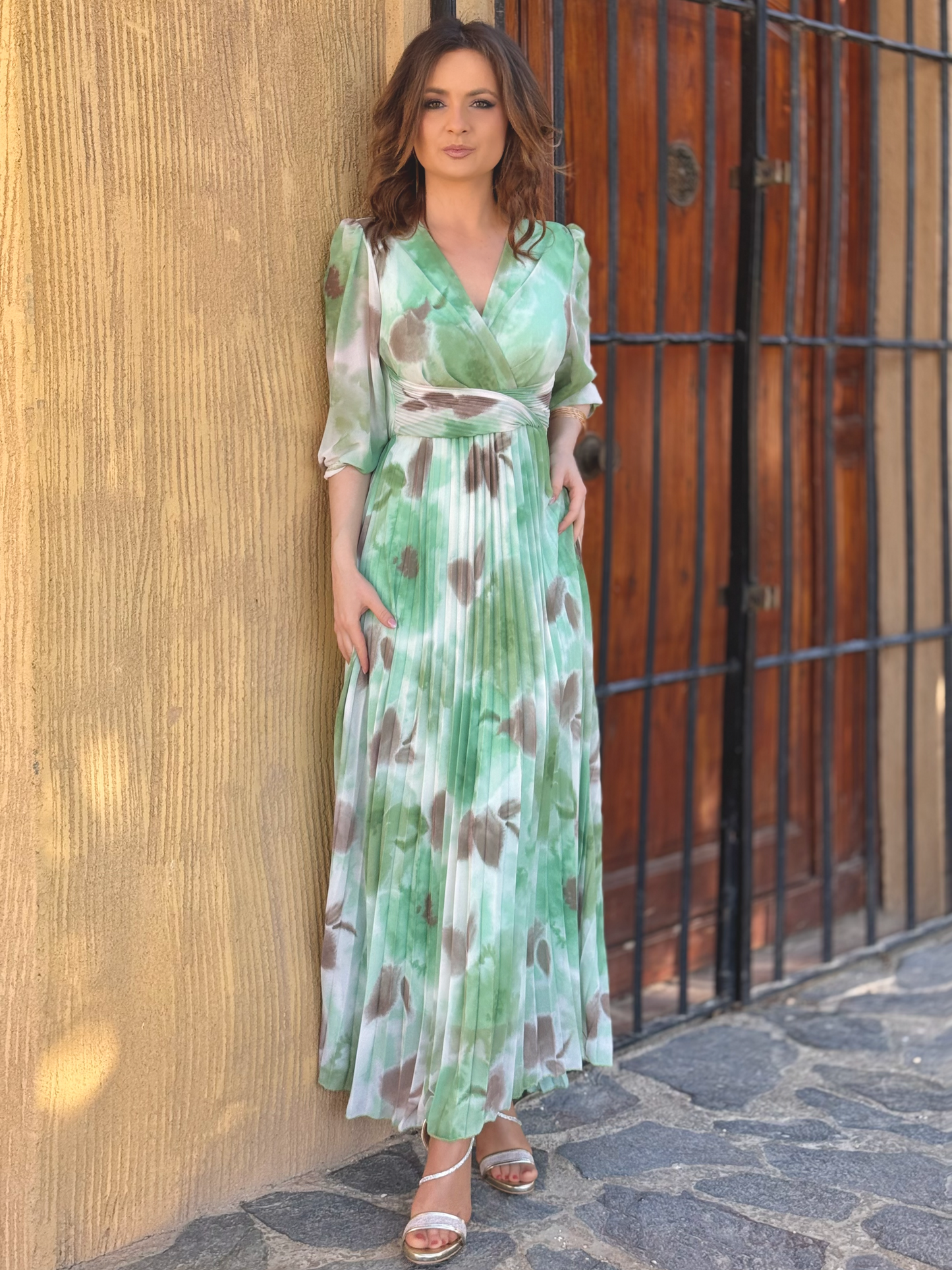 Vestido midi estampado