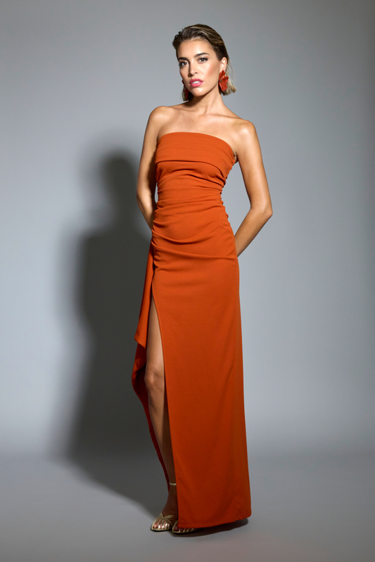 Vestido palabra de honor evento