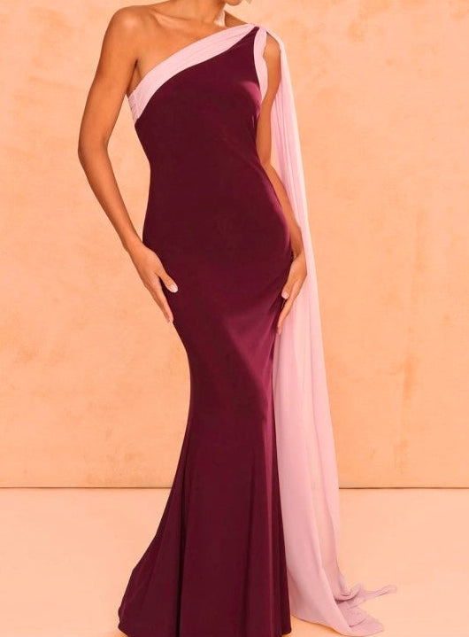 Vestido asimétrico evento