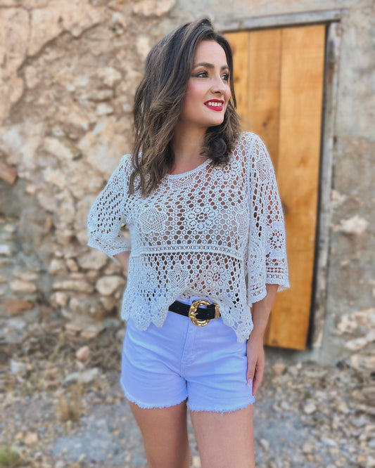 Blusa Crochet