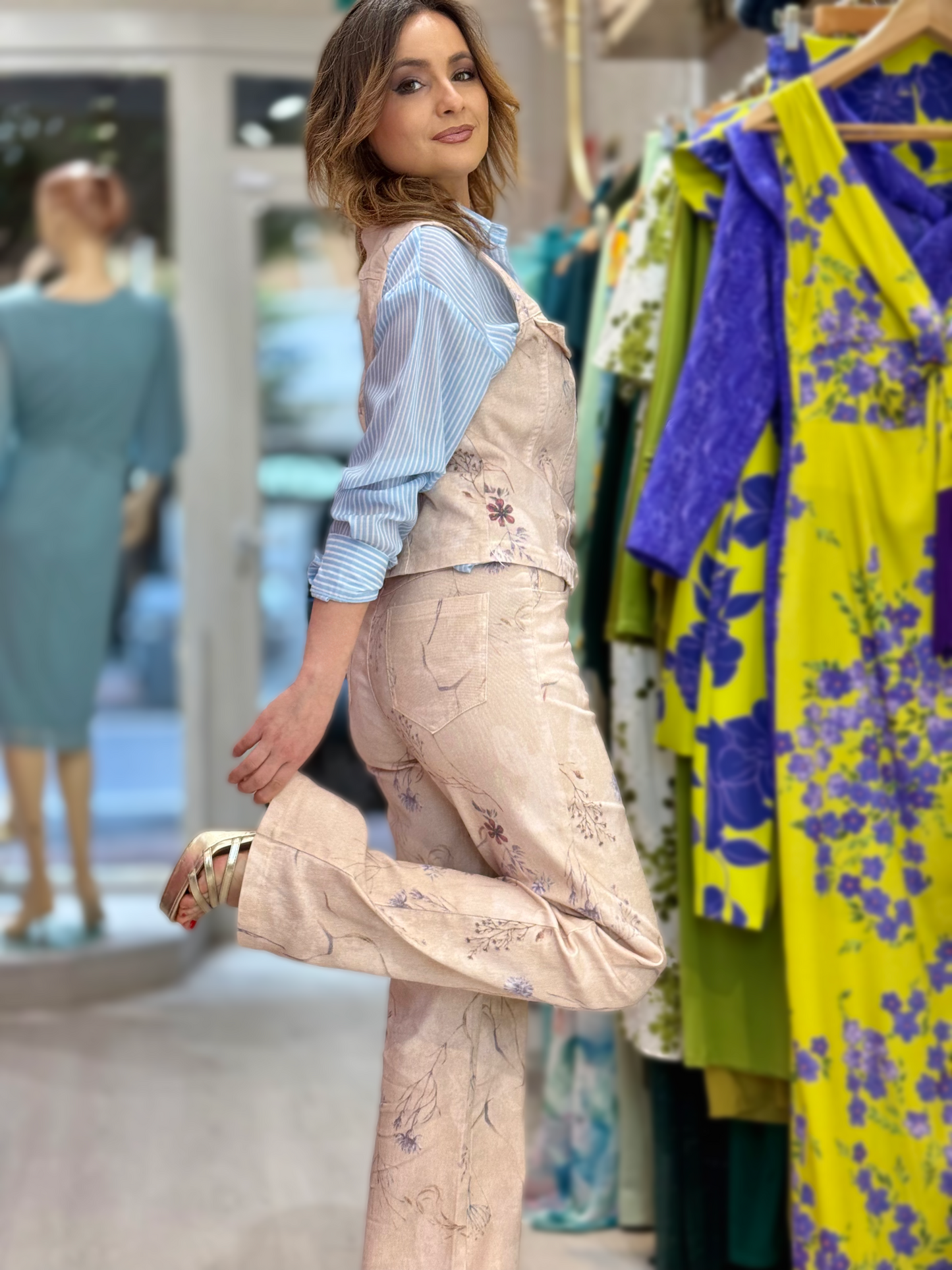 Conjunto vaquero estampado