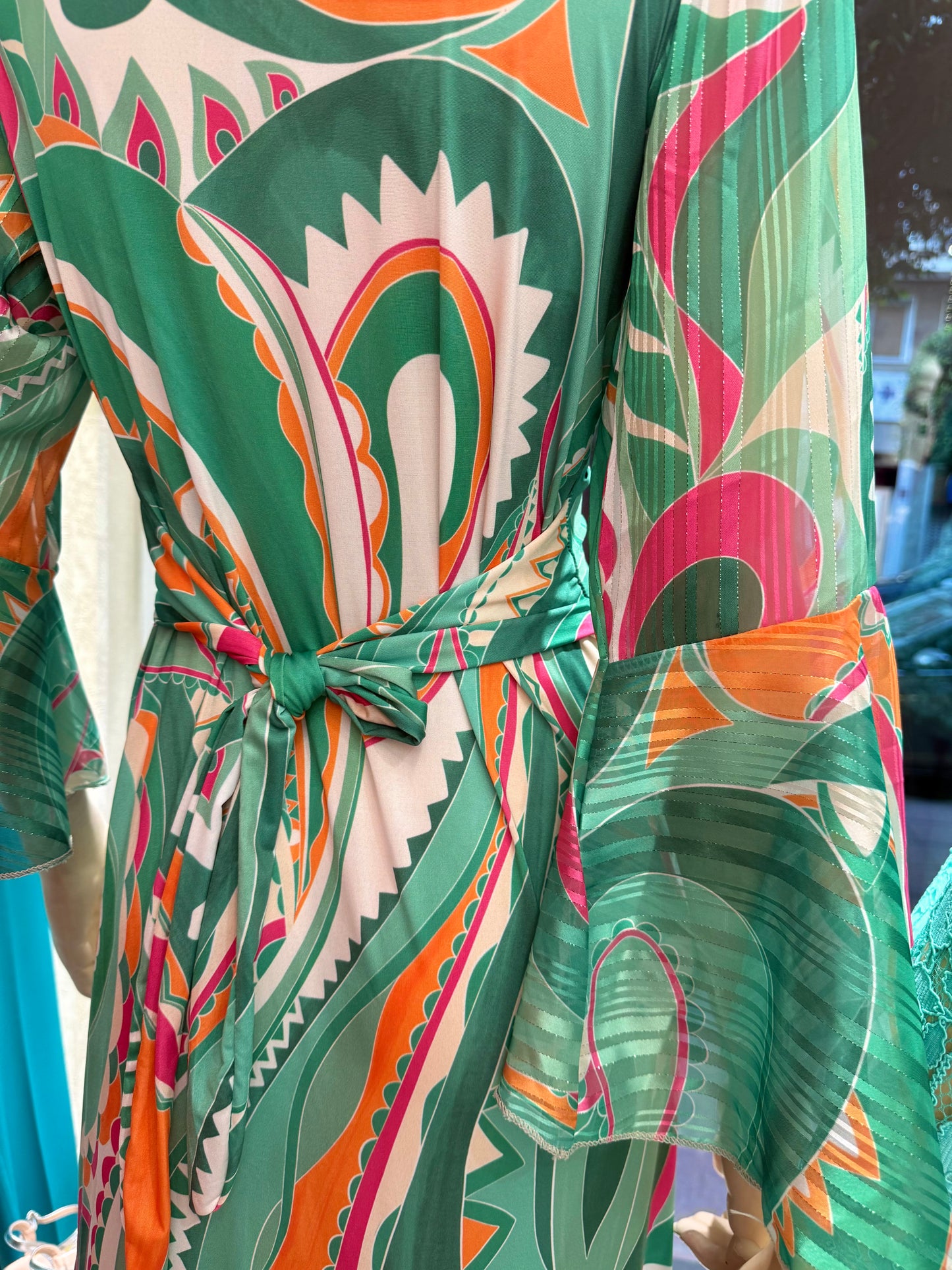 Vestido largo estampado