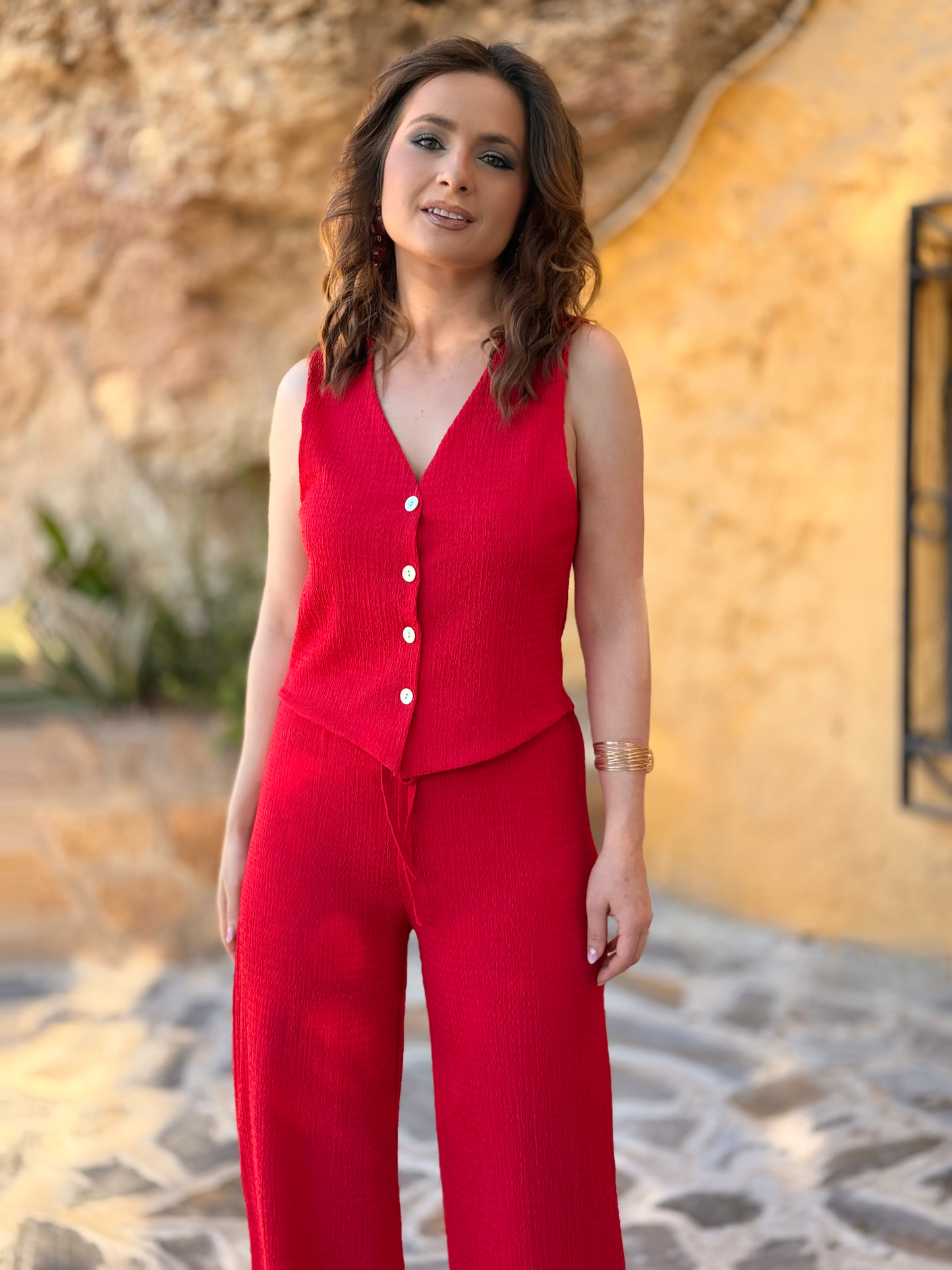Conjunto chaleco y pantalón