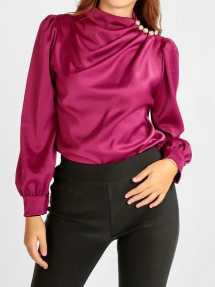 Blusa satinada